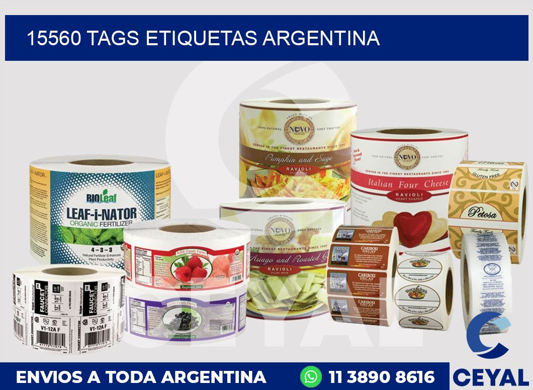 15560 TAGS ETIQUETAS ARGENTINA