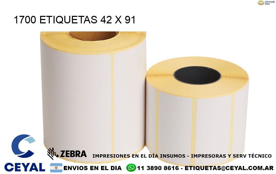 1700 ETIQUETAS 42 x 91