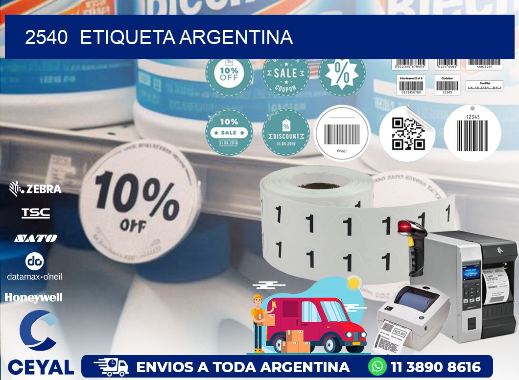 2540  ETIQUETA ARGENTINA