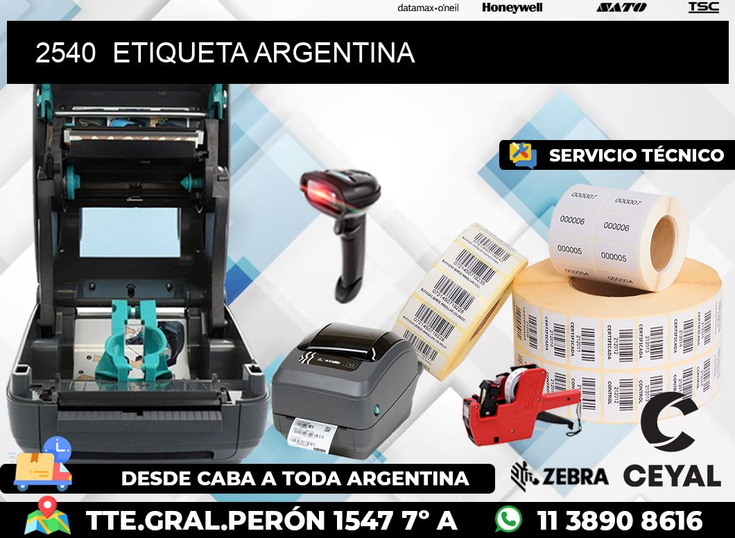2540  ETIQUETA ARGENTINA