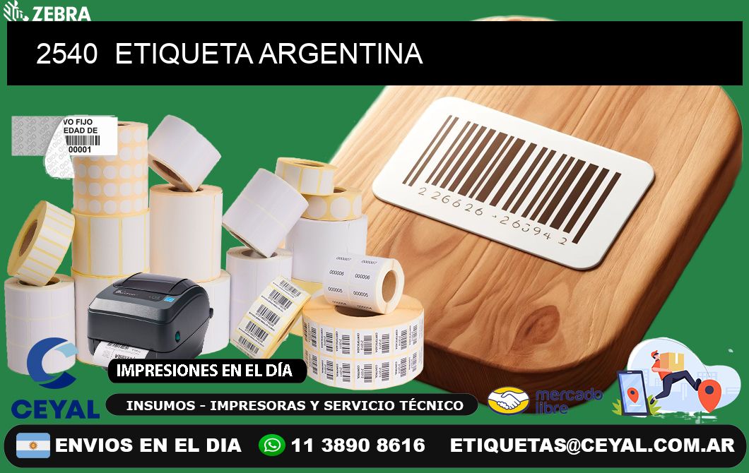 2540  ETIQUETA ARGENTINA