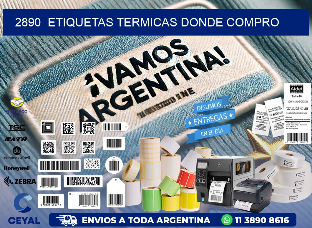 2890  ETIQUETAS TERMICAS DONDE COMPRO