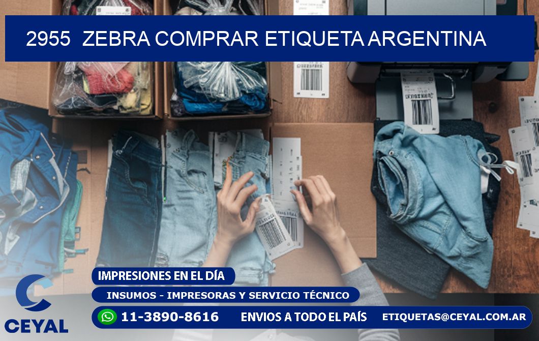 2955  ZEBRA COMPRAR ETIQUETA ARGENTINA