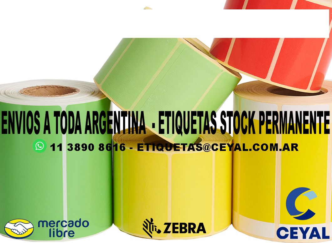 300 ETIQUETAS RIBBON 77 x 56