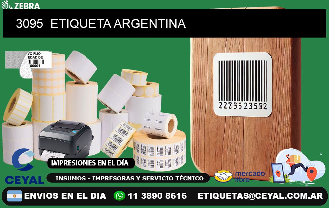 3095  ETIQUETA ARGENTINA