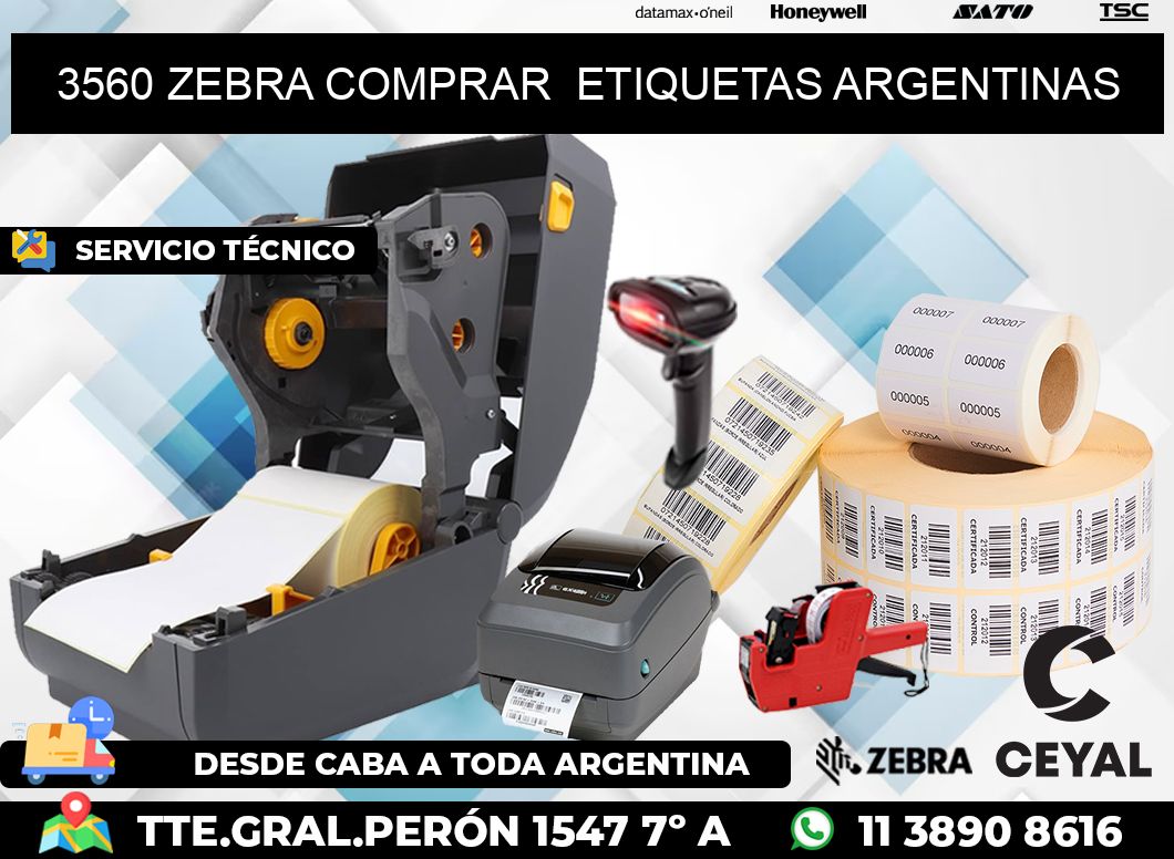 3560 ZEBRA COMPRAR  ETIQUETAS ARGENTINAS