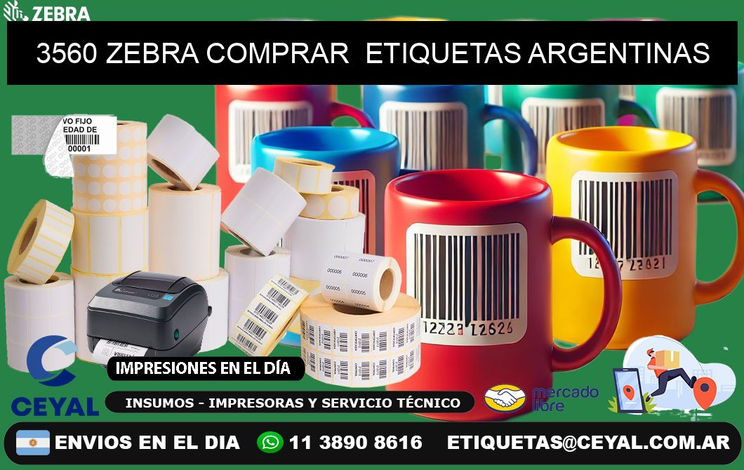 3560 ZEBRA COMPRAR  ETIQUETAS ARGENTINAS