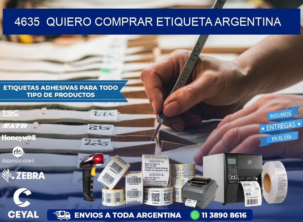 4635  QUIERO COMPRAR ETIQUETA ARGENTINA