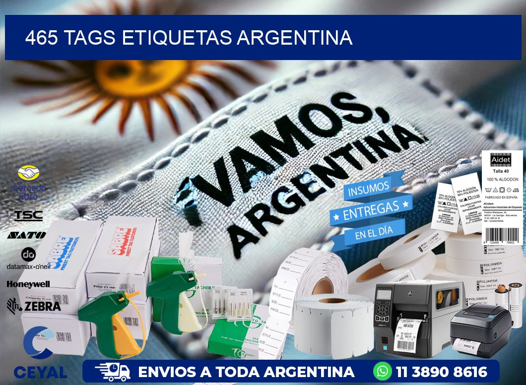 465 TAGS ETIQUETAS ARGENTINA