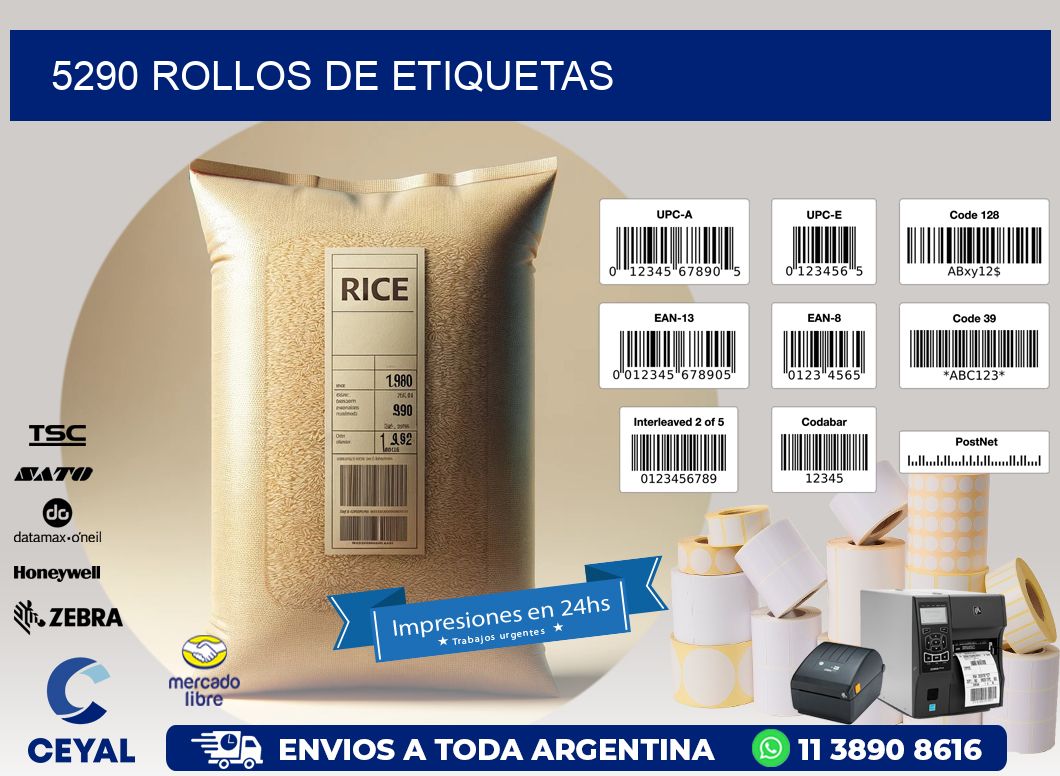 5290 ROLLOS DE ETIQUETAS