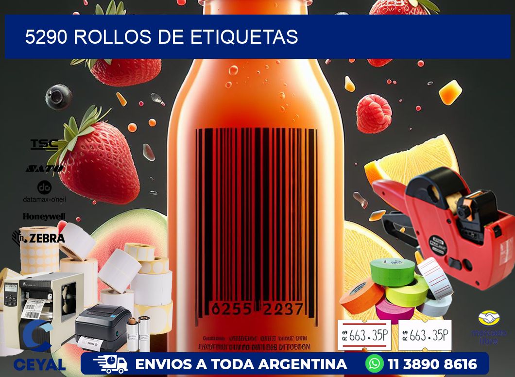 5290 ROLLOS DE ETIQUETAS