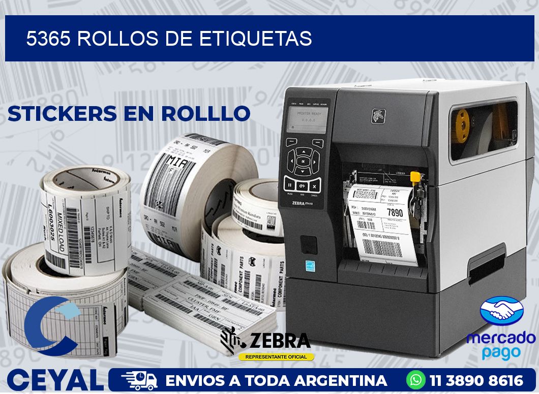 5365 ROLLOS DE ETIQUETAS