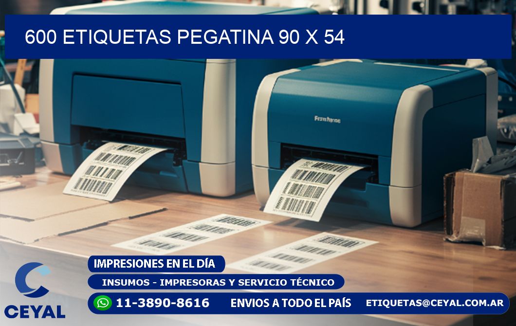 600 ETIQUETAS PEGATINA 90 x 54