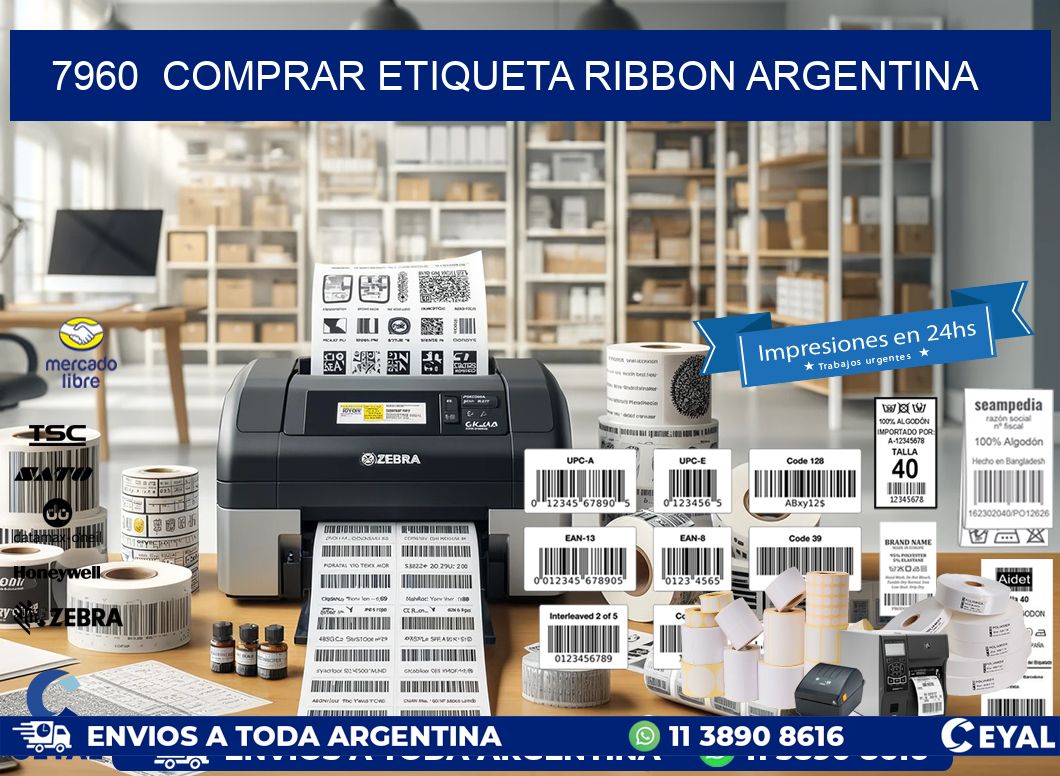 7960  COMPRAR ETIQUETA RIBBON ARGENTINA