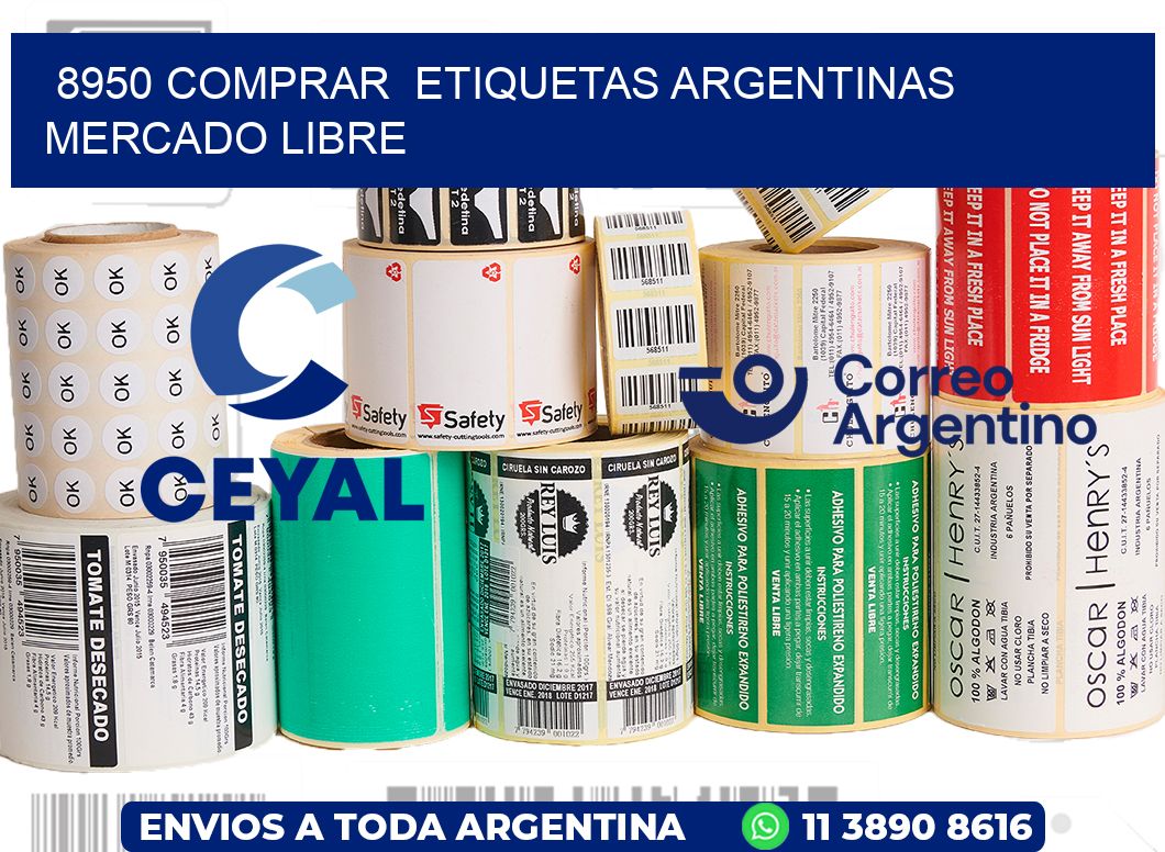 8950 COMPRAR  ETIQUETAS ARGENTINAS MERCADO LIBRE