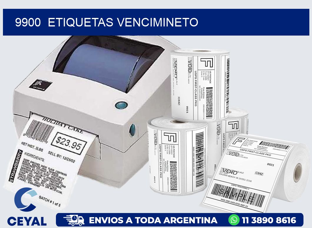 9900  ETIQUETAS VENCIMINETO