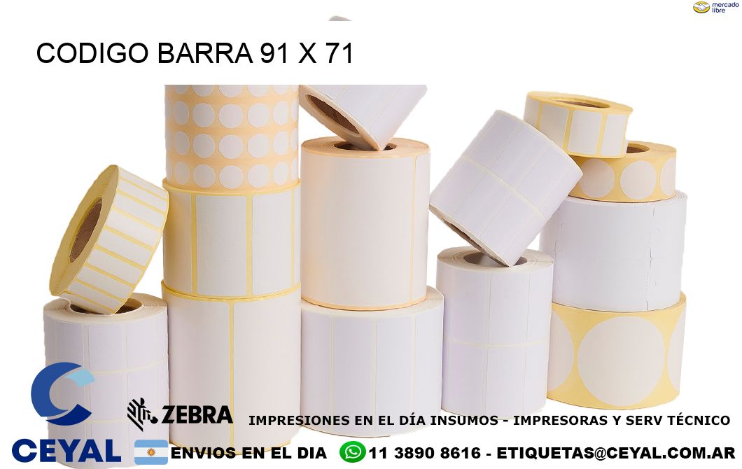 CODIGO BARRA 91 x 71