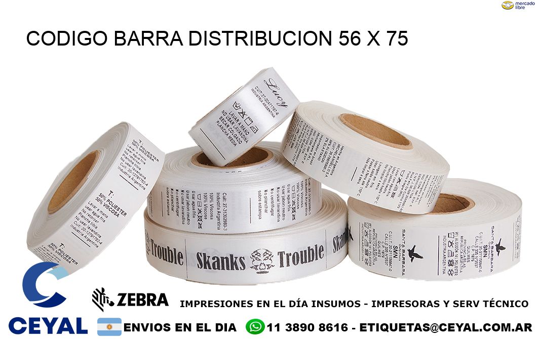 CODIGO BARRA DISTRIBUCION 56 x 75