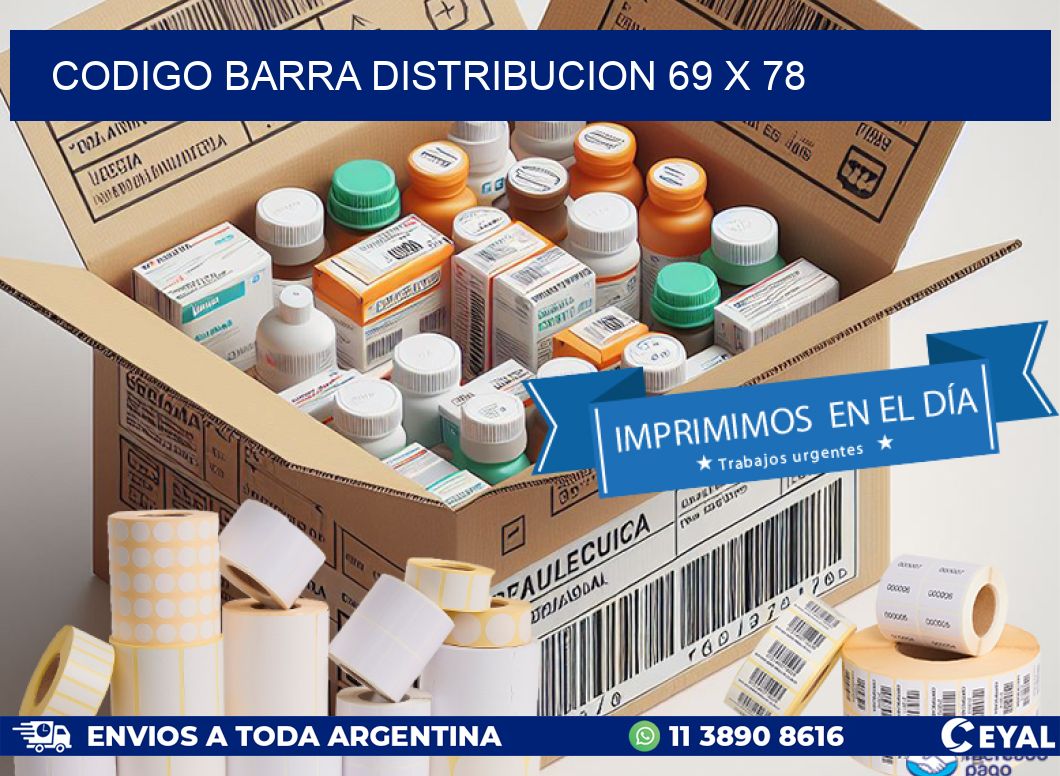 CODIGO BARRA DISTRIBUCION 69 x 78