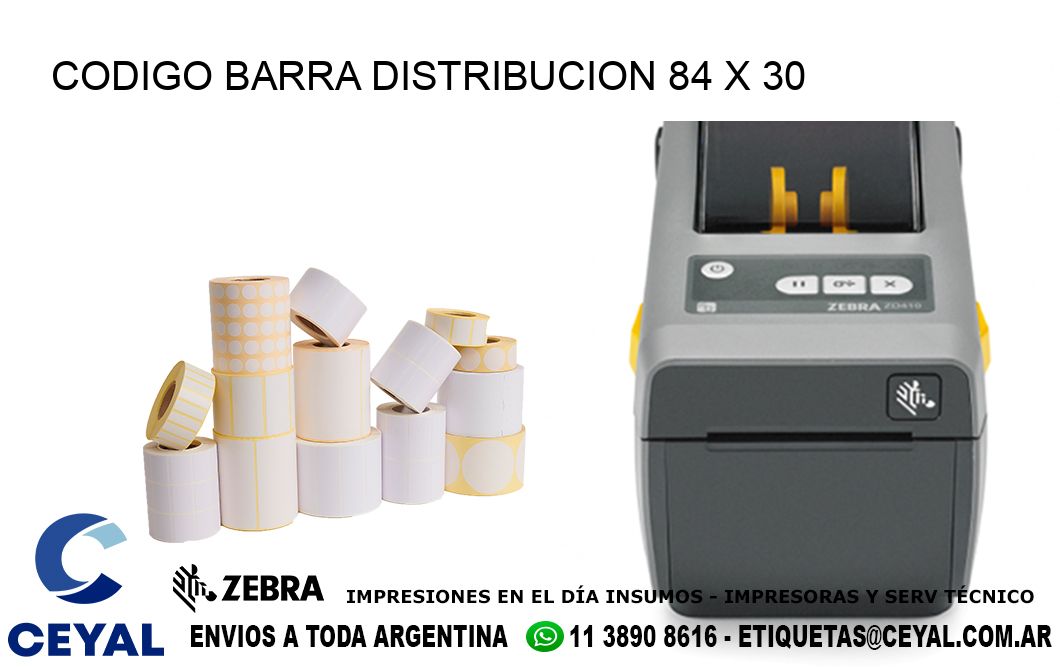 CODIGO BARRA DISTRIBUCION 84 x 30