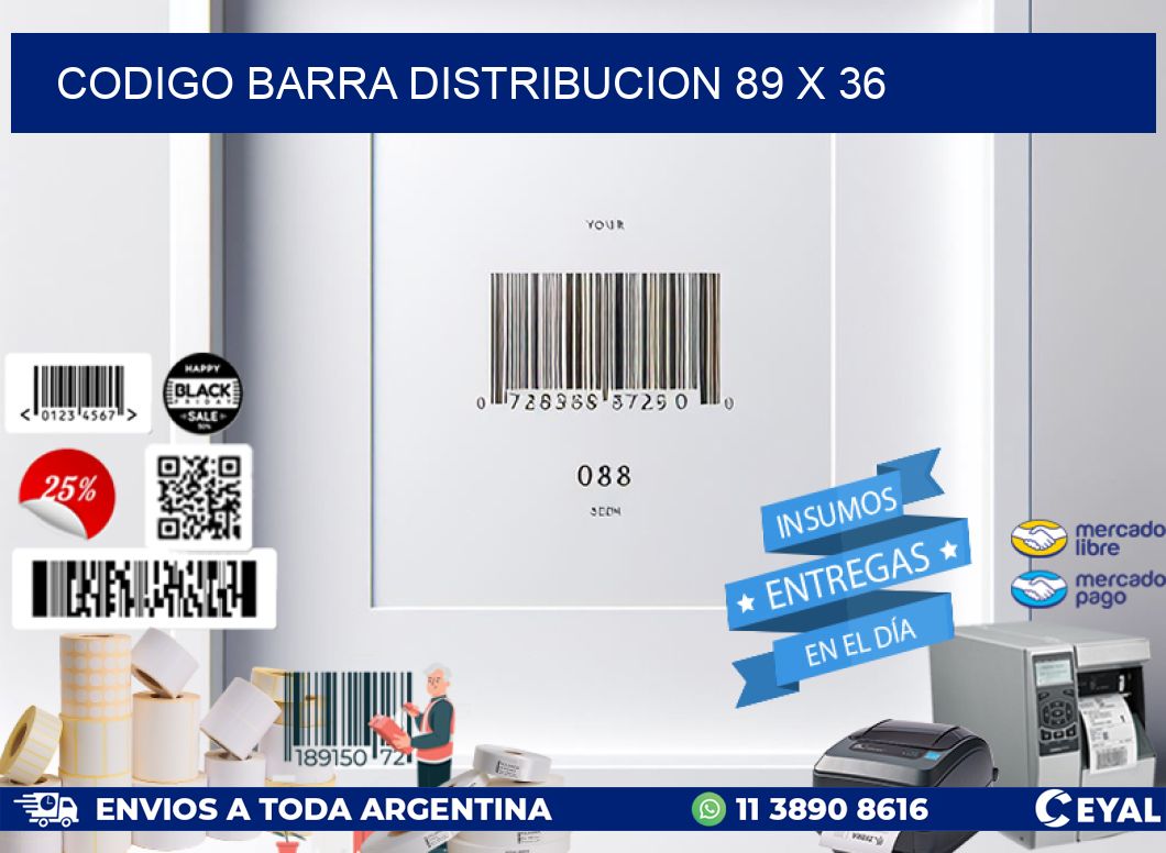 CODIGO BARRA DISTRIBUCION 89 x 36