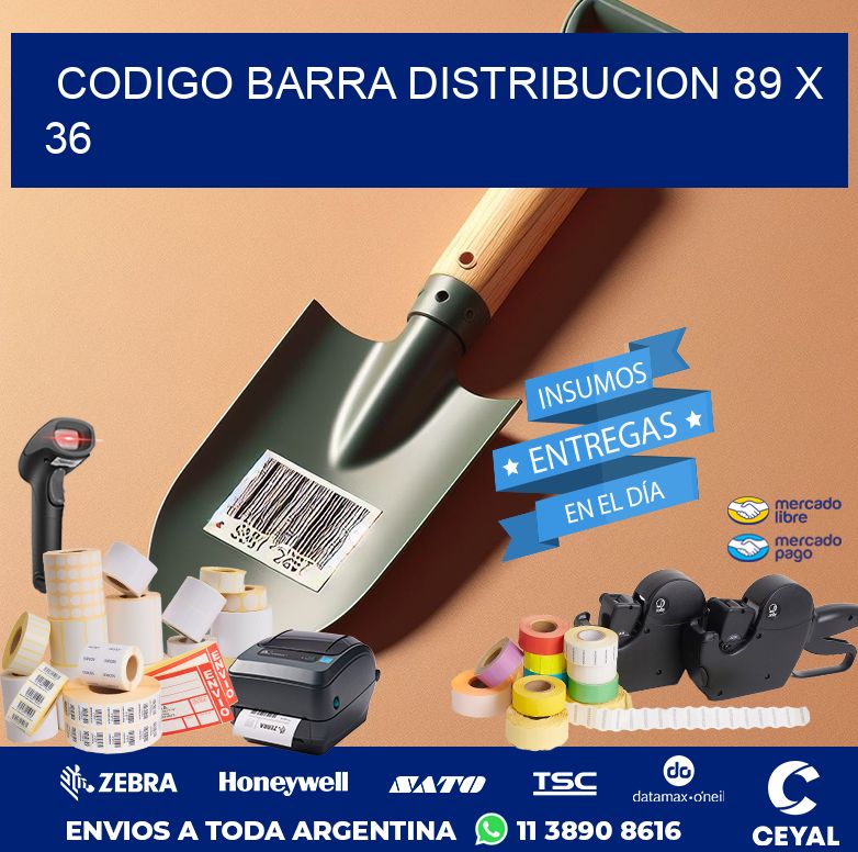 CODIGO BARRA DISTRIBUCION 89 x 36