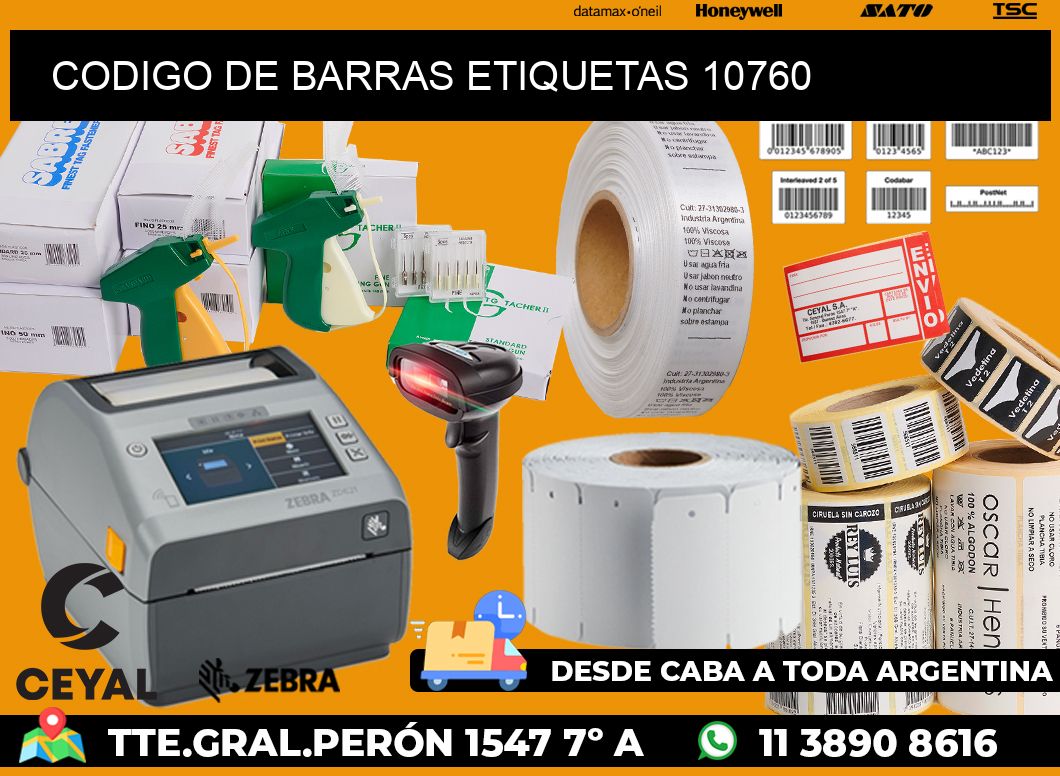 CODIGO DE BARRAS ETIQUETAS 10760