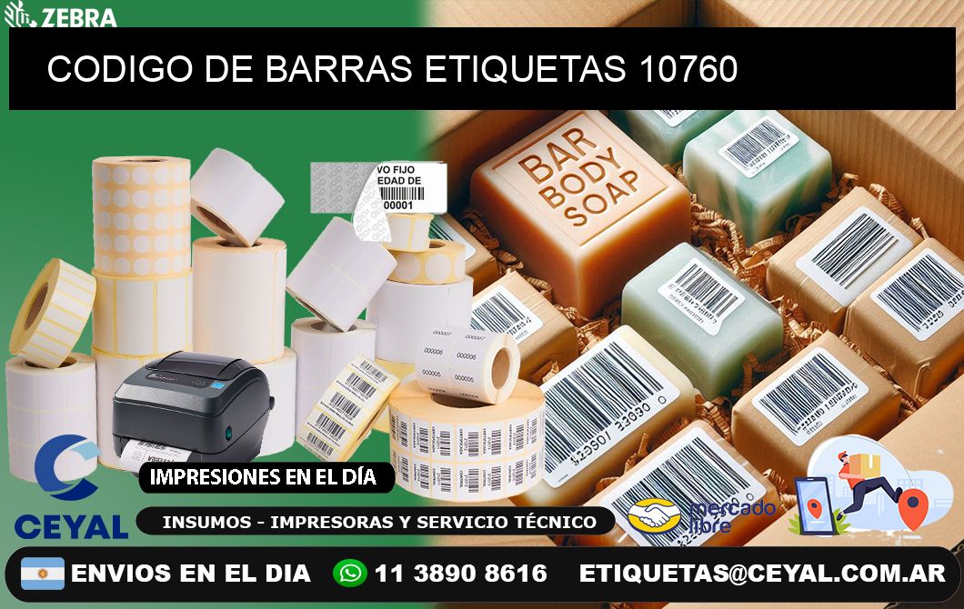 CODIGO DE BARRAS ETIQUETAS 10760