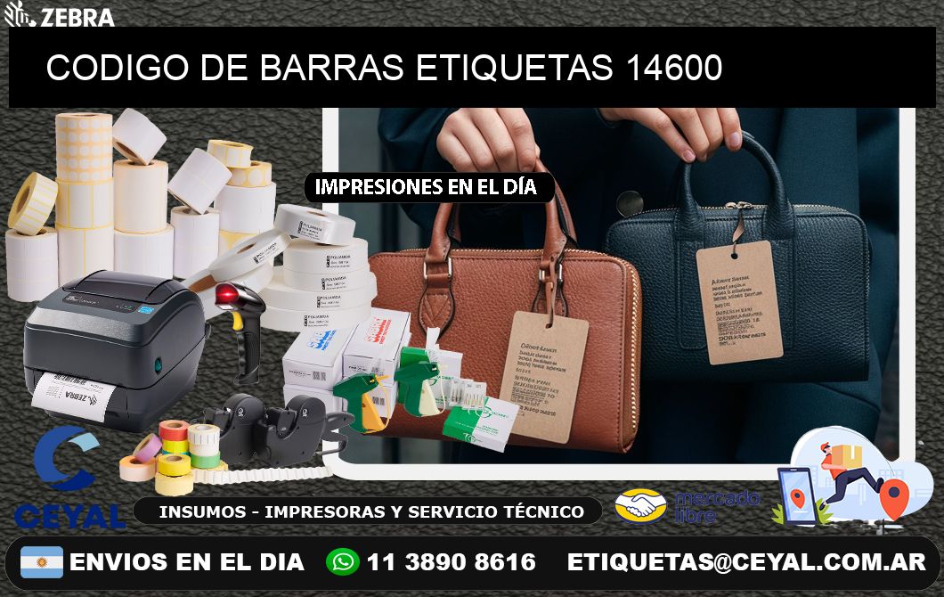 CODIGO DE BARRAS ETIQUETAS 14600