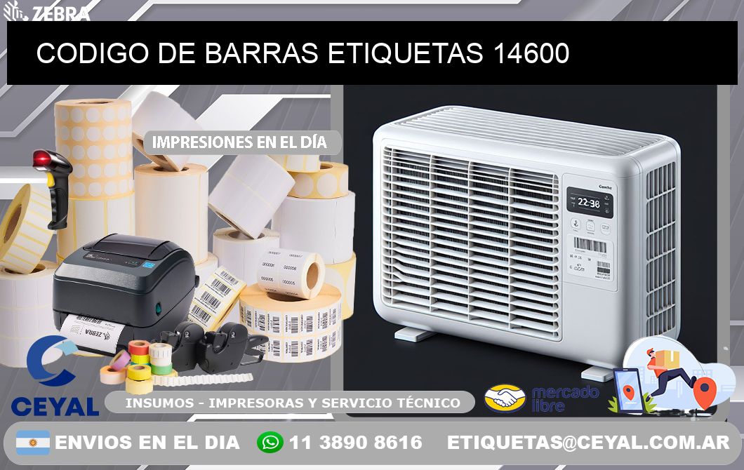 CODIGO DE BARRAS ETIQUETAS 14600