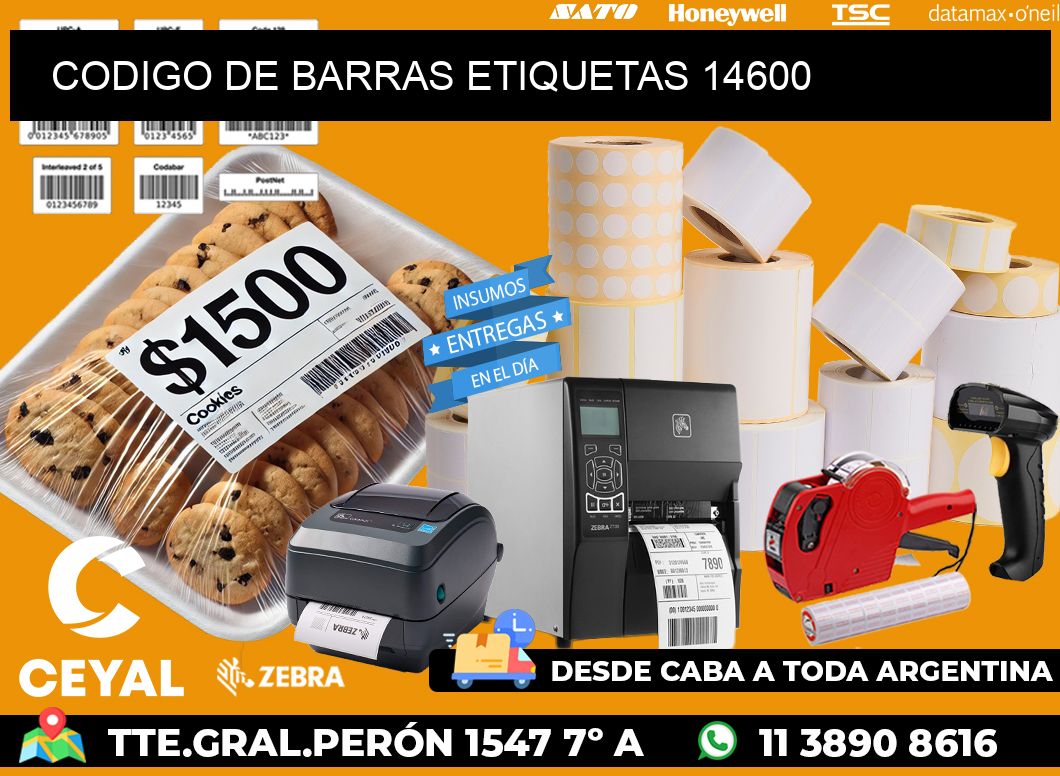 CODIGO DE BARRAS ETIQUETAS 14600