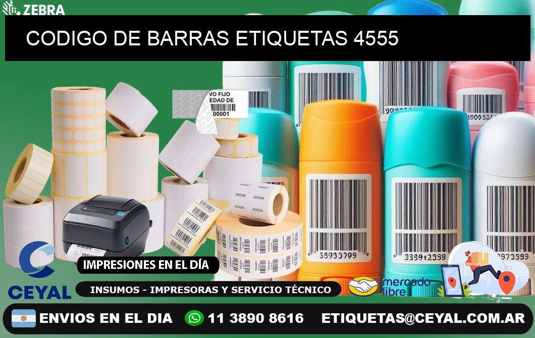 CODIGO DE BARRAS ETIQUETAS 4555