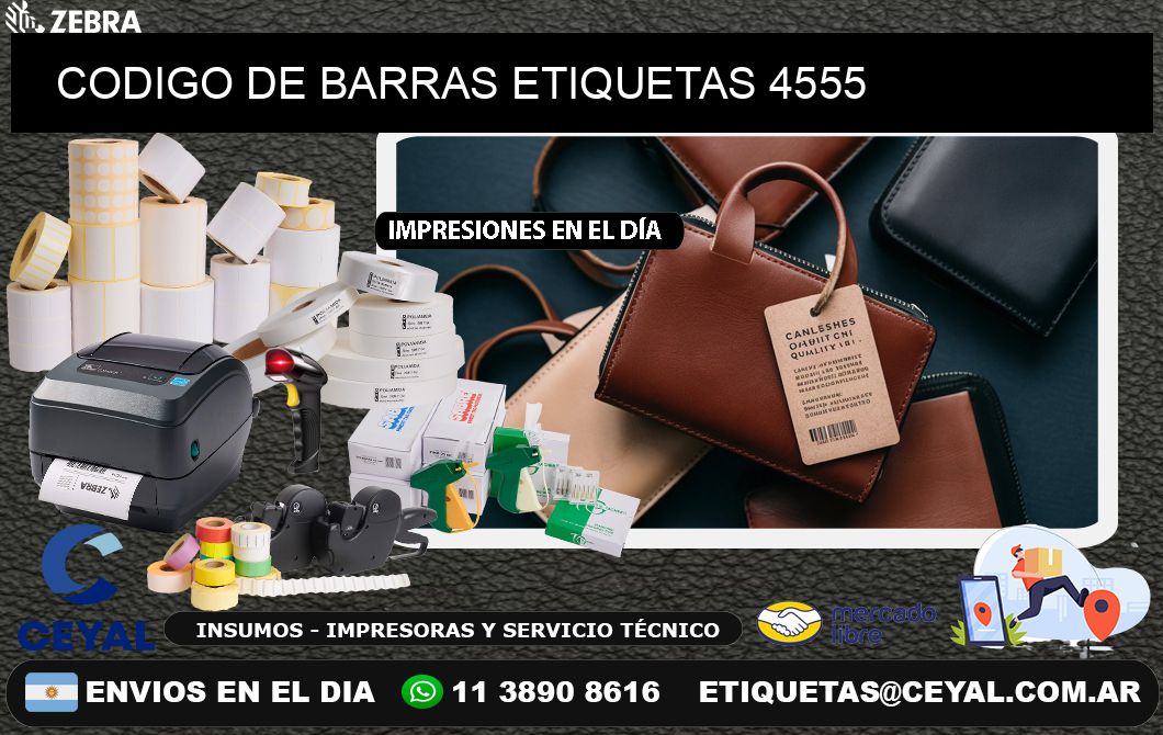 CODIGO DE BARRAS ETIQUETAS 4555