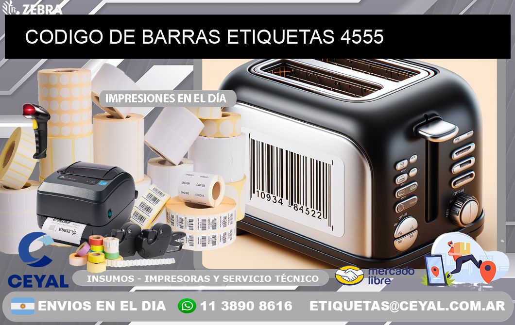 CODIGO DE BARRAS ETIQUETAS 4555