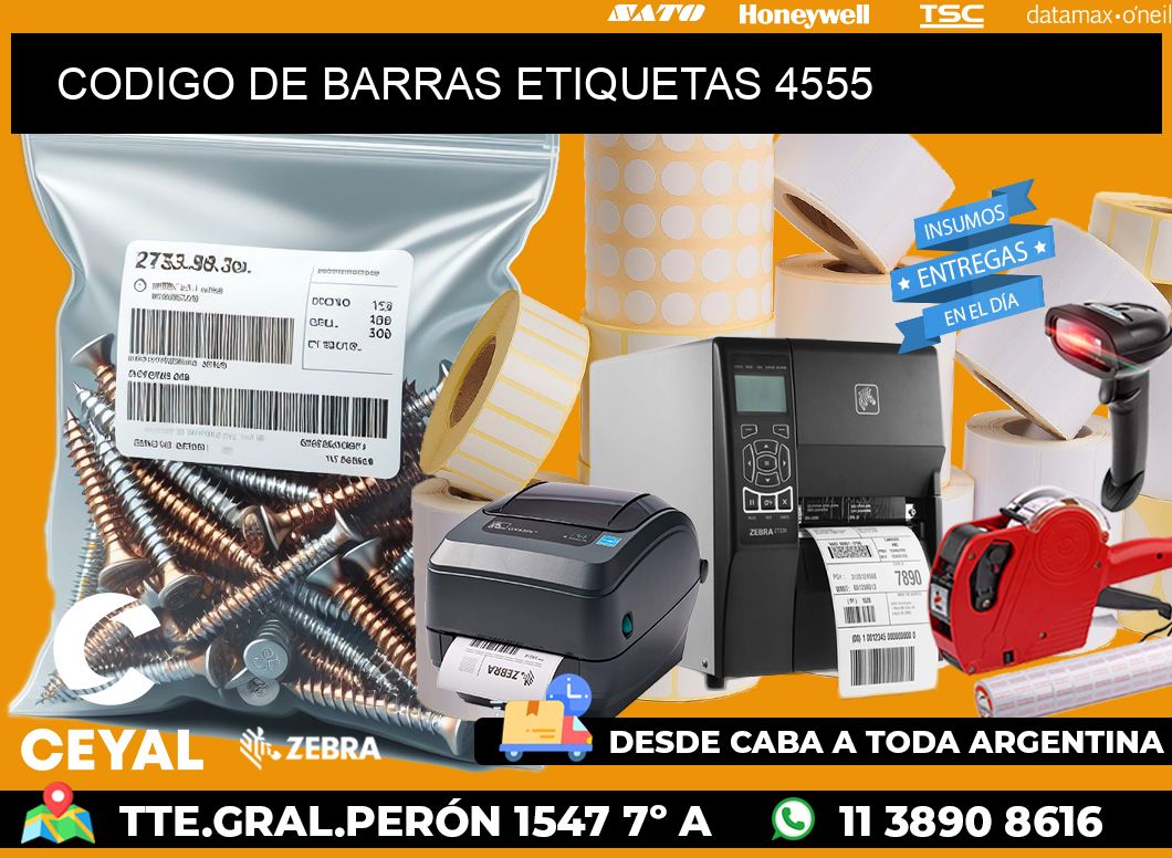 CODIGO DE BARRAS ETIQUETAS 4555