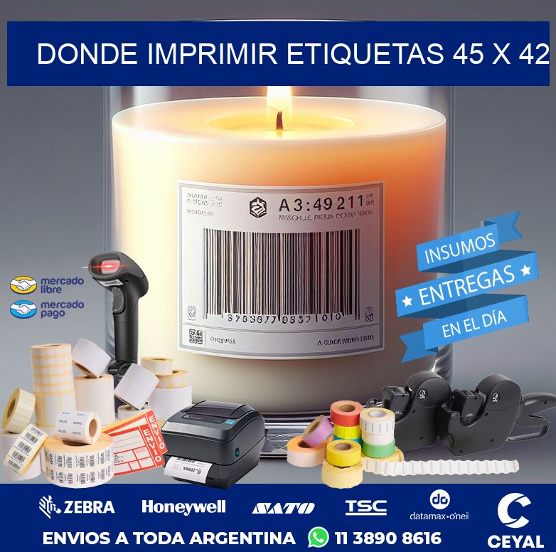 DONDE IMPRIMIR ETIQUETAS 45 x 42