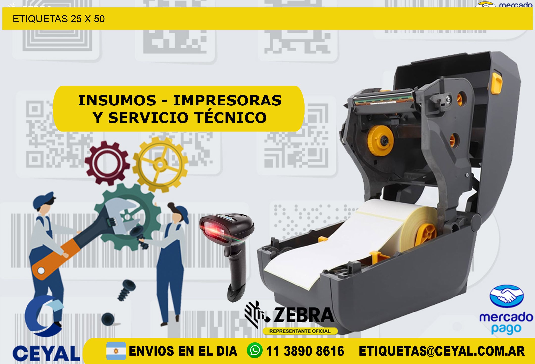 ETIQUETAS 25 x 50