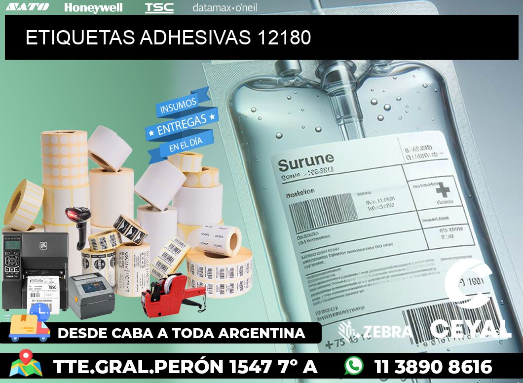 ETIQUETAS ADHESIVAS 12180