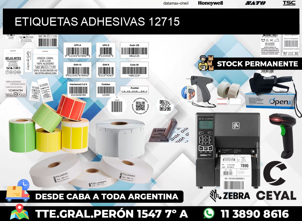 ETIQUETAS ADHESIVAS 12715