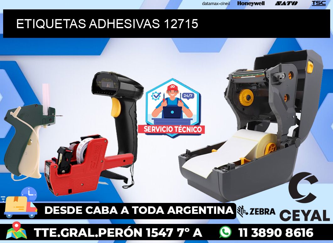 ETIQUETAS ADHESIVAS 12715