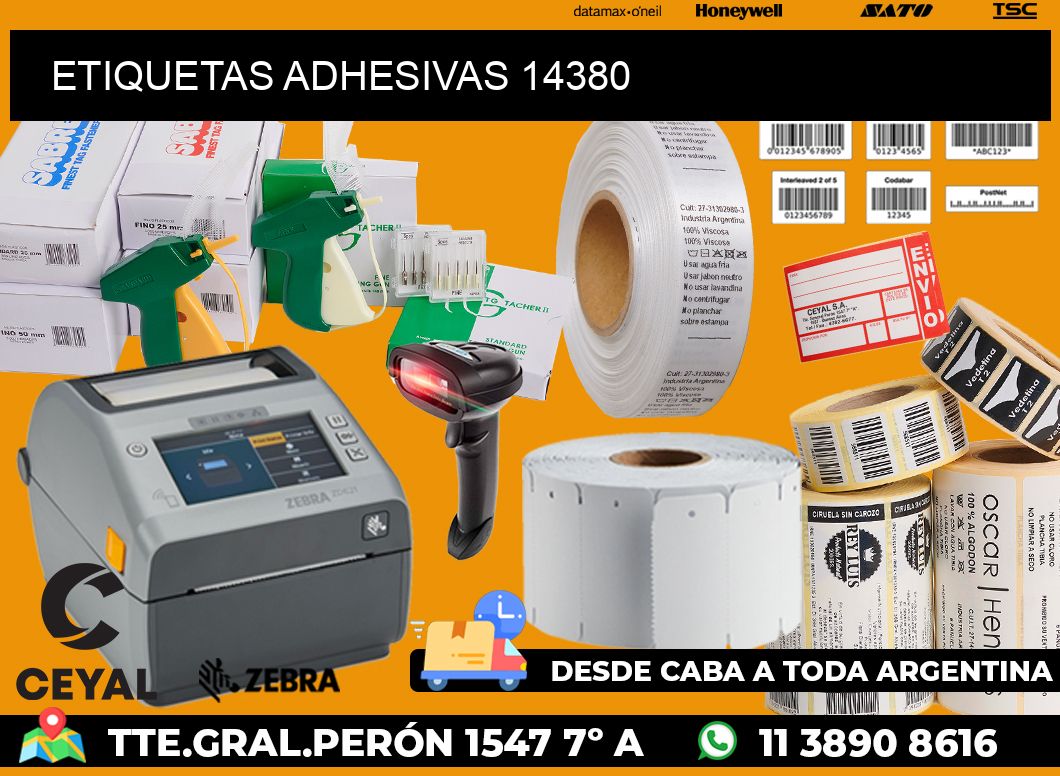 ETIQUETAS ADHESIVAS 14380