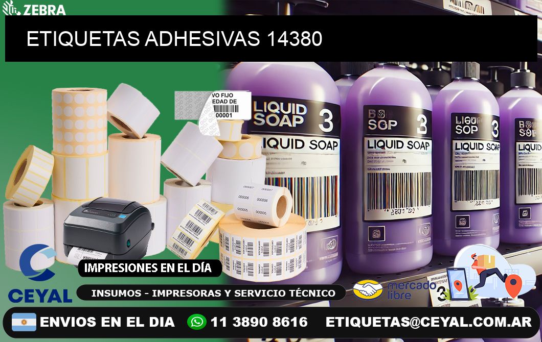 ETIQUETAS ADHESIVAS 14380