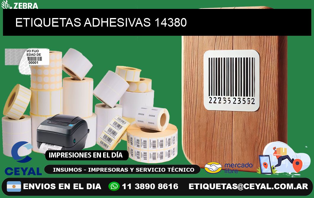 ETIQUETAS ADHESIVAS 14380