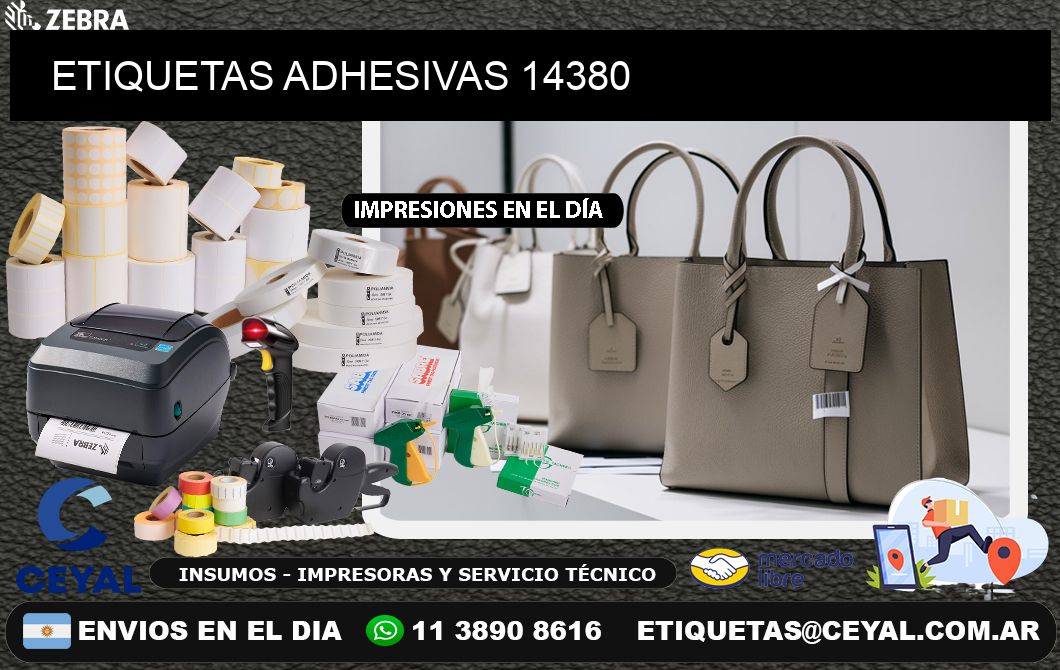 ETIQUETAS ADHESIVAS 14380