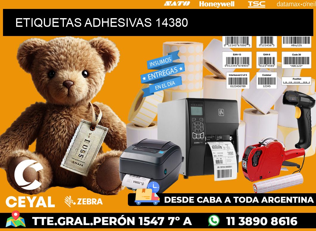 ETIQUETAS ADHESIVAS 14380