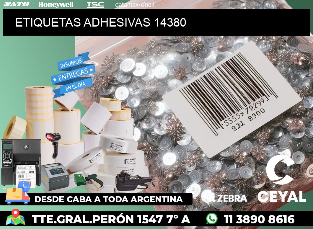 ETIQUETAS ADHESIVAS 14380
