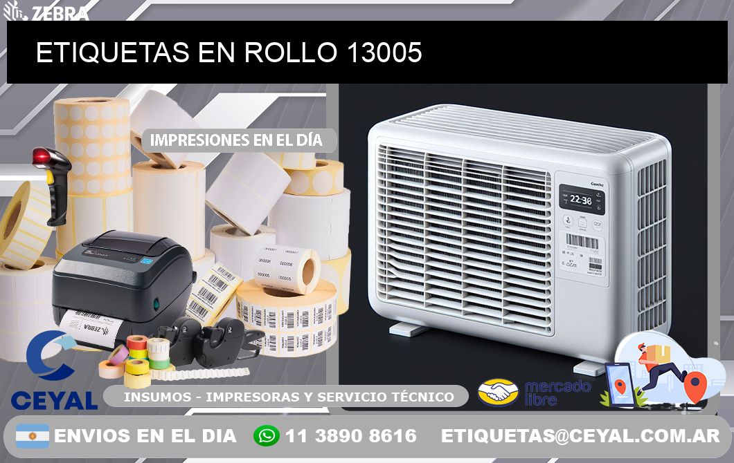 ETIQUETAS EN ROLLO 13005