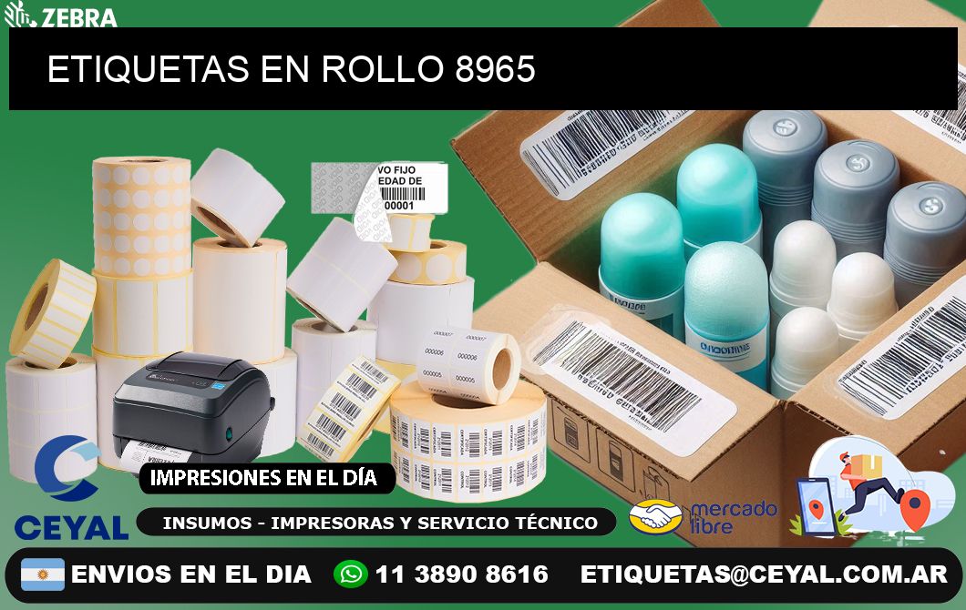 ETIQUETAS EN ROLLO 8965