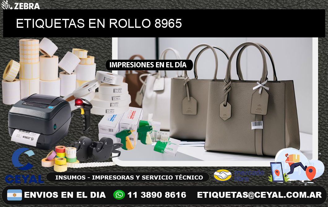 ETIQUETAS EN ROLLO 8965