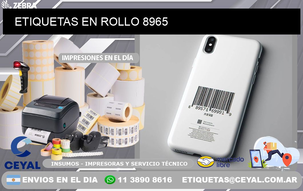 ETIQUETAS EN ROLLO 8965